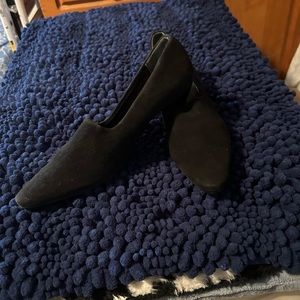 Acquatalia kitten heel bootie, black suede .